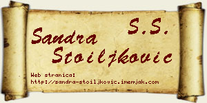 Sandra Stoiljković vizit kartica